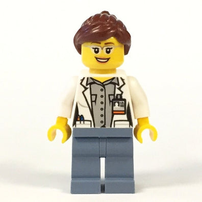 LEGO Minifigure-Volcano Explorer - Female Scientist (60120)-Town / City / Volcano Explorers-CTY680-Creative Brick Builders